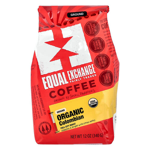 <img alt="Equal Exchange, Organic Coffee, Colombian, Ground, Full City Roast, 12 oz (340 g)" title="Equal Exchange, Organic Coffee, Colombian, Ground, Full City Roast, 12 oz (340 g),745998411017"