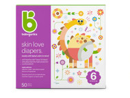 Babyganics Skin Love Diapers, Size 6 -- 50 Pack