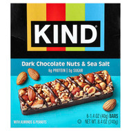 <img alt="KIND Bars, Protein Bars, Dark Chocolate Nuts & Sea Salt, 6 Bars, 1.4 oz (40 g) Each" title="KIND Bars, Protein Bars, Dark Chocolate Nuts & Sea Salt, 6 Bars, 1.4 oz (40 g) Each,602652270284"