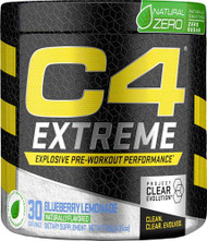Cellucor C4 Extreme Natural Zero Pre-Workout Blueberry Lemonade -- 30 Servings