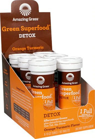 Amazing Grass Green Superfood Detox Orange Turmeric -- 6 Tubes