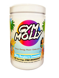 Gym Molly Pre-Workout Caffeine Free Blue Raspberry Lemonade -- 30 Servings