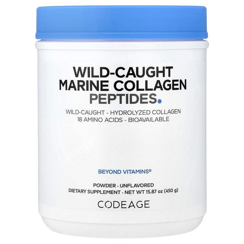 <img alt="Codeage, Wild-Caught Marine Collagen Peptides Powder, Unflavored, 15.87 oz (450 g)" title="Codeage, Wild-Caught Marine Collagen Peptides Powder, Unflavored, 15.87 oz (450 g),860507000404"