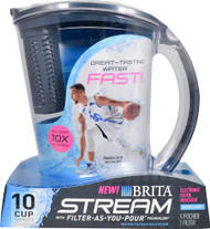 Brita Brita Stream with Filter-As-You-Pour Technology Water Pitcher Grey -- 1 Container