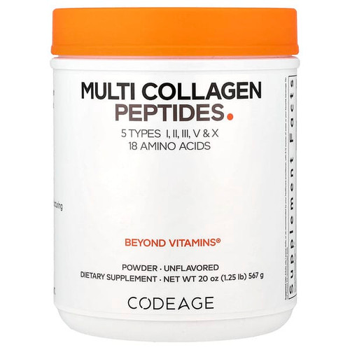 <img alt="Codeage, Multi Collagen Peptides Powder, Unflavored, 20 oz (567 g)" title="Codeage, Multi Collagen Peptides Powder, Unflavored, 20 oz (567 g),853919008021"