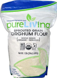 Pure Living Sprouted Grain Sorghum Flour Organic -- 1.5 lb