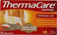 Thermacare Lower Back and Hip S-M Heat Wrap -- 2 Wraps