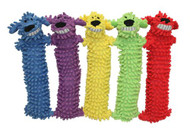 Multipet Loofa Dog 18 Inch Assorted Colors -- 1 Toy