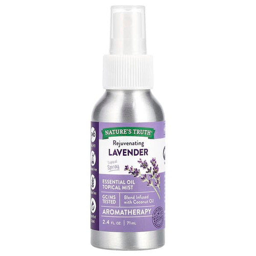<img alt="Natures Truth, Essential Oil Topical Mist, Rejuvenating Lavender, 2.4 fl oz (71 ml)" title="Natures Truth, Essential Oil Topical Mist, Rejuvenating Lavender, 2.4 fl oz (71 ml),840093108081"