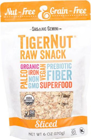 Organic Gemini TigerNut Raw Snack Sliced -- 6 oz