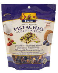 Setton Farms Pistachio Chewy Bites Pistachios Blueberry Infused Cranberries with Coconuts -- 6 Pack