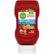 3 PACK of Simple Truth Organic 50% Less Sugar & Sodium Tomato Ketchup -- 15 oz