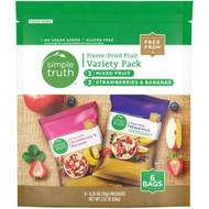 Simple Truth Freeze Dried Mixed Fruit & Strawberries and Bananas Variety Pack -- 0.35 oz Each / Pack of 6