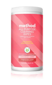Method All Purpose Cleaning Wipes - Pink Grapefruit -- 70 Wipes