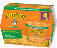 Annies Homegrown Macaroni & Cheese Real Aged Cheddar -- 4 Pack