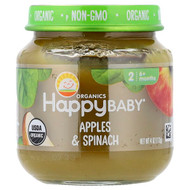 <img alt="3 PACK of Happy Family Organics, Happy Baby, Apples & Spinach, 6+ Months, 4 oz (113 g)" title="3 PACK of Happy Family Organics, Happy Baby, Apples & Spinach, 6+ Months, 4 oz (113 g),819573014679"