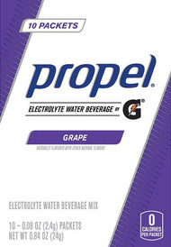 Propel Electrolyte Water Beverage Mix Grape -- 10 Packets