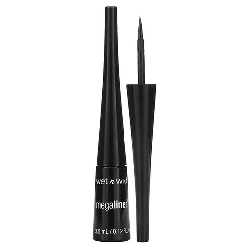 <img alt="wet n wild, MegaLiner, Liquid Eyeliner, Black, 0.12 fl oz (3.5 ml)" title="wet n wild, MegaLiner, Liquid Eyeliner, Black, 0.12 fl oz (3.5 ml),077802587114"