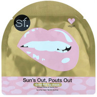 3 PACK of SFGlow, Suns Out, Pouts Out, Gold Foil Lip Mask, 1 Sheet, 0.27 oz (8 ml)