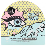 3 PACK of SFGlow, POP n' Glow, Outta Sight, Pop Art Eye Mask, 1 Eye Mask, 0.27 oz (8 ml)