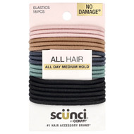 <img alt="3 PACK of Scunci, No Damage Elastics, All Hair, All Day Medium Hold, 18 Pieces" title="3 PACK of Scunci, No Damage Elastics, All Hair, All Day Medium Hold, 18 Pieces,043194167784"