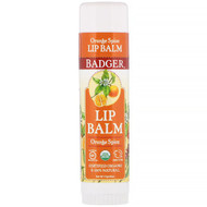 3 PACK of Badger Company, Lip Balm, Orange Spice, .60 oz (17 g)