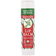 3 PACK of Badger Company, Lip Balm, Peppermint Stick, .60 oz (17 g)