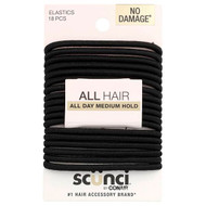 <img alt="3 PACK of Scunci, No Damage Elastics, All Day Medium Hold, Black, 18 Pieces" title="3 PACK of Scunci, No Damage Elastics, All Day Medium Hold, Black, 18 Pieces,043194167753"