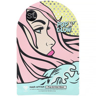 3 PACK of SFGlow, POP n' Glow, Hair Affair, Pop Art Hair Mask, 1 Sheet, 1.01 oz (30 ml)