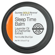 <img alt="California Gold Nutrition, Beauty, Sleep Time Balm, Lavender & Chamomile, 0.6 oz (17 g)" title="California Gold Nutrition, Beauty, Sleep Time Balm, Lavender & Chamomile, 0.6 oz (17 g),898220014057"