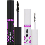 3 PACK of Wet n Wild, Lash-O-Matic Mascara + Fiber Extension Kit, Very Black, 0.37 fl oz (11 ml)