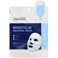 3 PACK of Mediheal, Brightclay, Meshpeel Mask, 1 Sheet, 0.59 oz. (17 g)