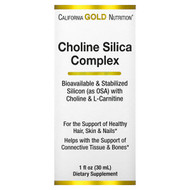 <img alt="California Gold Nutrition, Choline Silica Complex, Bioavailable & Stabilized Silicon with Choline & L-Carnitine, 1 fl oz (30 ml)" title="California Gold Nutrition, Choline Silica Complex, Bioavailable & Stabilized Silicon with Choline & L-Carnitine, 1 fl oz (30 ml),898220015979"