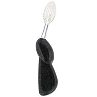 3 PACK of RADIUS, Big Brush, Soft, Right Hand, Black Sparkle, 1 Toothbrush