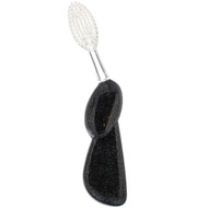 3 PACK of RADIUS, Big Brush, Soft, Left Hand, Black Sparkle, 1 Toothbrush