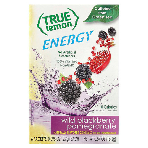 <img alt="3 PACK of True Citrus, True Lemon, Energy, Wild Blackberry Pomegranate, 6 Packets, 0.095 oz (2.7 g) Each" title="3 PACK of True Citrus, True Lemon, Energy, Wild Blackberry Pomegranate, 6 Packets, 0.095 oz (2.7 g) Each,810979007852"