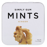 3 PACK of Simply Gum, Mints, Ginger, 1.1 oz (30 g)