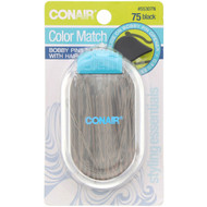 Conair, Color Match, Bobby Pins, Black, 75 Pieces