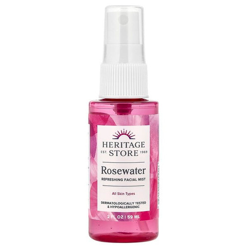 <img alt="Heritage Store, Rosewater, Refreshing Facial Mist, 2 fl oz (59 ml)" title="Heritage Store, Rosewater, Refreshing Facial Mist, 2 fl oz (59 ml),076970945610"