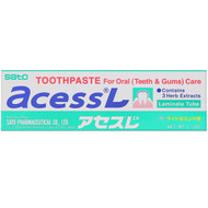 3 PACK of Sato, Acess L, Toothpaste for Oral Care, 2.1 oz (60 g)