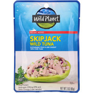 3 PACK of Wild Planet, Skipjack Wild Tuna, No Added Salt, 3 oz (85 g)