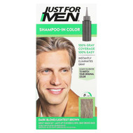 <img alt="Just for Men, Shampoo-In Color Haircolor Kit, H-15 Dark Blond-Lightest Brown , Single Application" title="Just for Men, Shampoo-In Color Haircolor Kit, H-15 Dark Blond-Lightest Brown , Single Application,011509049391"