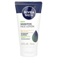 <img alt="Nivea, Men, Sensitive Face Lotion, SPF 15, 2.5 fl oz (75 ml)" title="Nivea, Men, Sensitive Face Lotion, SPF 15, 2.5 fl oz (75 ml),072140016302"