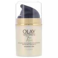 Olay, Total Effects, 7-in-One Anti-Aging Moisturizer with Sunscreen, SPF 15, Fragrance-Free, 1.7 fl oz (50 ml)