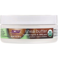 3 PACK of Now Foods, Solutions, Organic Shea Butter, 3 oz (85 g)