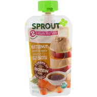 3 PACK of Sprout Organic, Baby Food, Stage 2, Butternut Carrot & Apple, 3.5 oz (99 g)