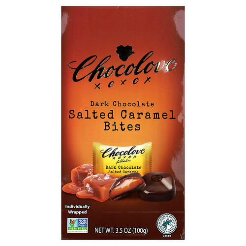 <img alt="Chocolove, Dark Chocolate Bites, Salted Caramel, 55% Cocoa, 3.5 oz (100 g)" title="Chocolove, Dark Chocolate Bites, Salted Caramel, 55% Cocoa, 3.5 oz (100 g),716270075029"