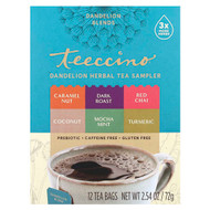 <img alt="Teeccino, Dandelion Herbal Tea Sampler, 6 Flavors, Caffeine Free, 12 Tea Bags, 2.54 oz (72 g)" title="Teeccino, Dandelion Herbal Tea Sampler, 6 Flavors, Caffeine Free, 12 Tea Bags, 2.54 oz (72 g),795239430017"