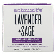 3 PACK of Schmidts Naturals, Natural Deodorant Jar, Lavender + Sage, 2 oz (56.7 g)
