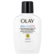 <img alt="Olay, Complete, Lightweight Lotion with Sunscreen, SPF 15, Sensitive, Fragrance Free, 4 fl oz (118 ml)" title="Olay, Complete, Lightweight Lotion with Sunscreen, SPF 15, Sensitive, Fragrance Free, 4 fl oz (118 ml),075609000959"